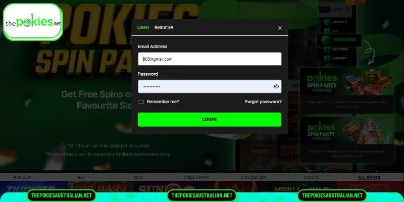 Detailed The Pokies Login Process for New Members