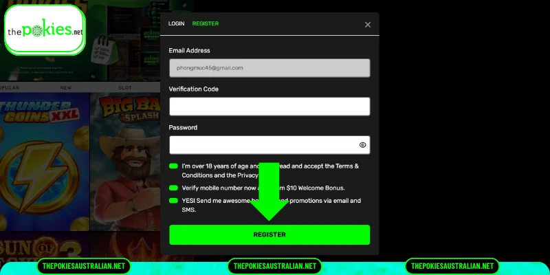 Review Terms and Conditions and Finalize Registration