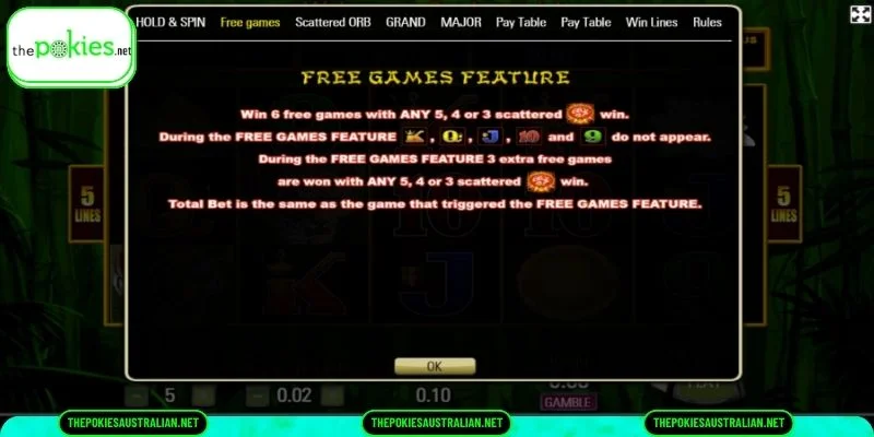Special Features of the Panda Magic Game